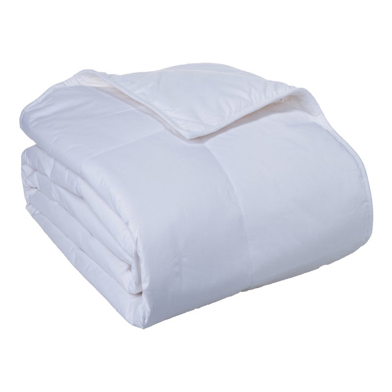 Cotton Loft Cottonpure 100% Sustainable Cotton Filled Blanket, Full/Queen, White - Image 1